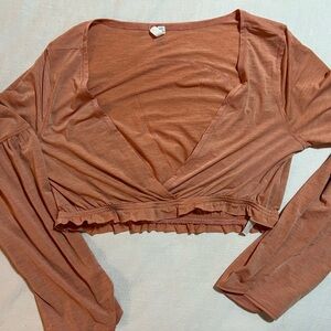 FP Movement by Free People Rust Long Sleeve Top